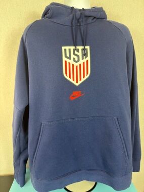 Nike Navy Hoodie with USA Soccer logo